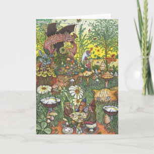 Ringen cyklar hälsningkortet kort