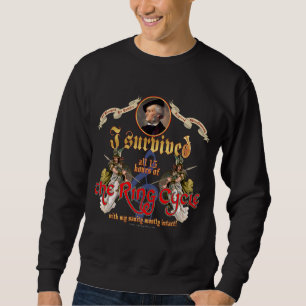 Ringen cyklar överlevanden sweatshirt