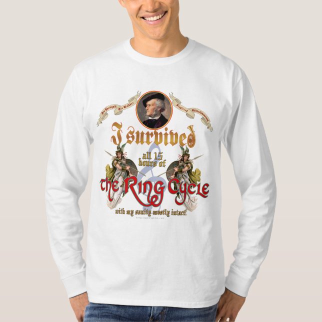 Ringen cyklar överlevanden t-shirt (Framsida)