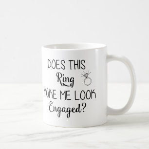 Ringen gör mig att se den förlovade muggen kaffemugg
