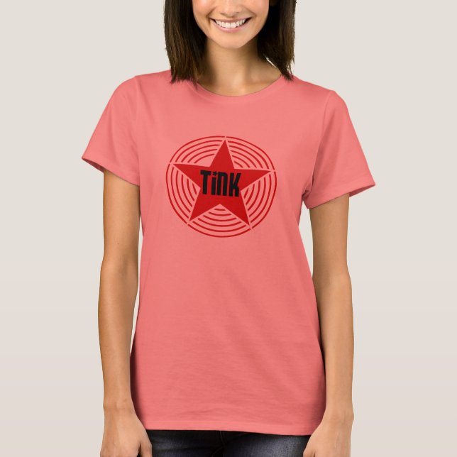 Ringer - Black & Red Star Tink-Shirt Tröja (Framsida)
