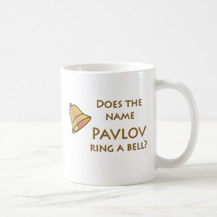 Ringer den kända Pavloven en sätta en klocka på Kaffemugg