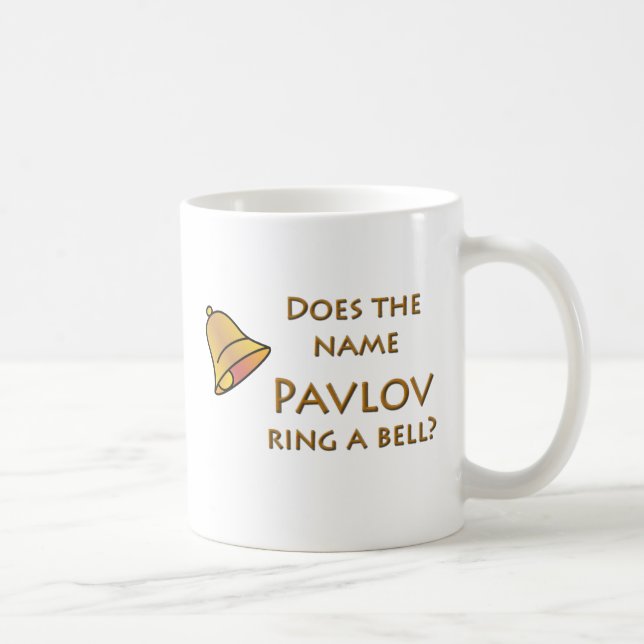 Ringer den kända Pavloven en sätta en klocka på? Kaffemugg (Höger)