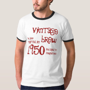 Ringer för brygd för vintage för 1950 födelsed tröja