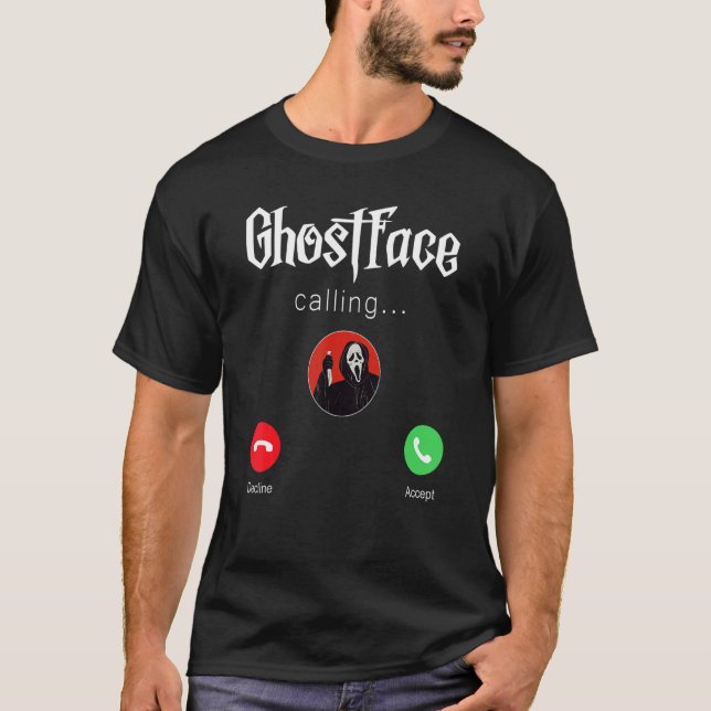 Ringer Halloween Skräm så håll upp dig T Shirt (Framsida)