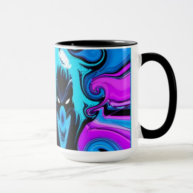 Ringer Mugg 16oz med konsthantverk (Höger)