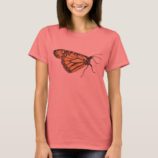 Ringer T-Shirt för kvinnor med Monarch Butterfly