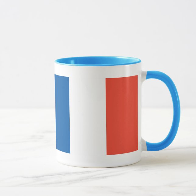 Ringer Tasse blau Frankreich Fahne Mugg (Höger)