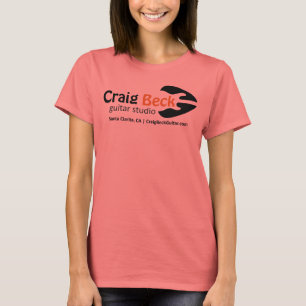 Ringer Tee för kvinnor Craig Beck Guitar Studio