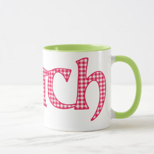Ringerkaffemugg, walesiska Cwtch, röd Mugg