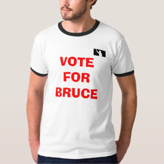 RingerT-tröja för UEFL "rösta för Bruce" T-shirt