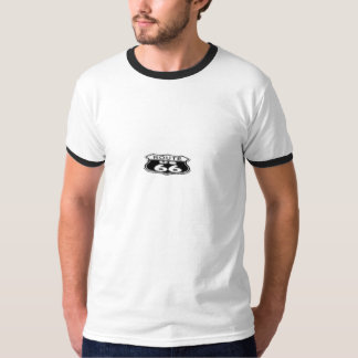 RingerT-tröja, vit/svart - rutt 66 T-shirt