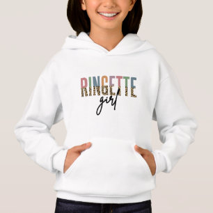 Ringette Girl Cheetah Print   Ringette Player T Shirt
