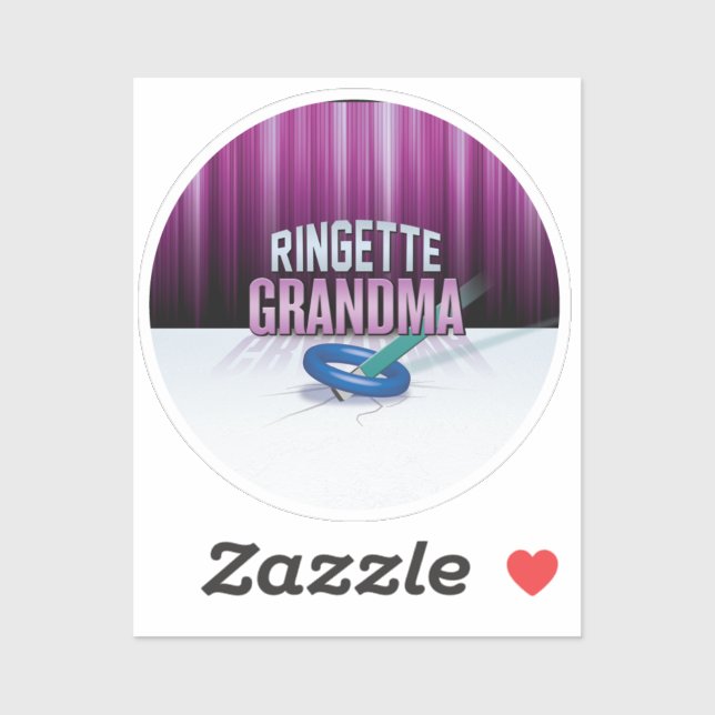"Ringette Grandma" Klistermärken (Ark)