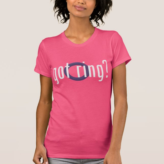 Ringette "harring?", Kvinna mörka T-tröja T Shirt (Framsida)