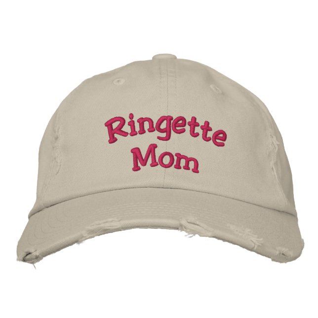 ’Ringette Mamma’ Broderad Keps (Framsida)