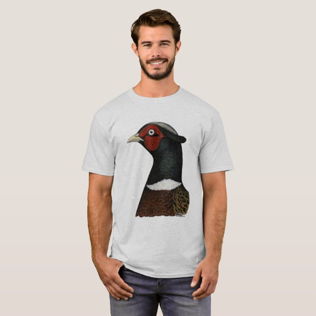 Ringhalsfasan Head T Shirt (Hel framsida)