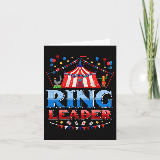 Ringledar kostym cirkuspersonal karneval herr dam kort (Framsida)