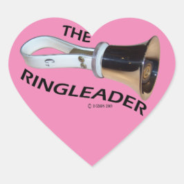 Ringledare Heart Sticker Hjärtformat Klistermärke