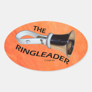 Ringledare Oval Sticker Ovalt Klistermärke