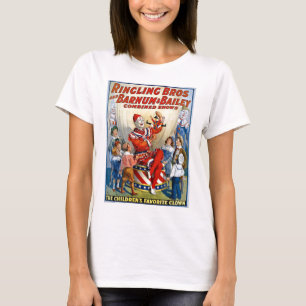 Ringling bröder & Barnum & borggårdvintageclown T Shirt