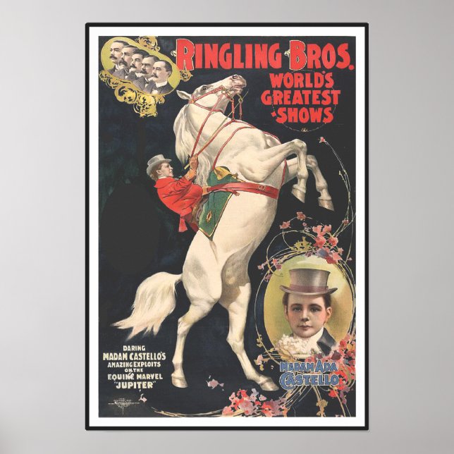 Ringling Bros 1899 CIRCUS POSTER (Framsidan)