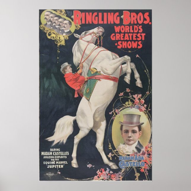 Ringling Bros. / Ada Castello Poster (Framsidan)