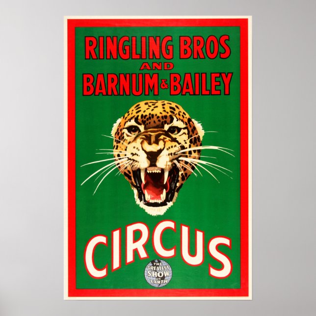 RINGLING BROS & BARNUM BAILEY American CIRCUS Ad Poster (Framsidan)