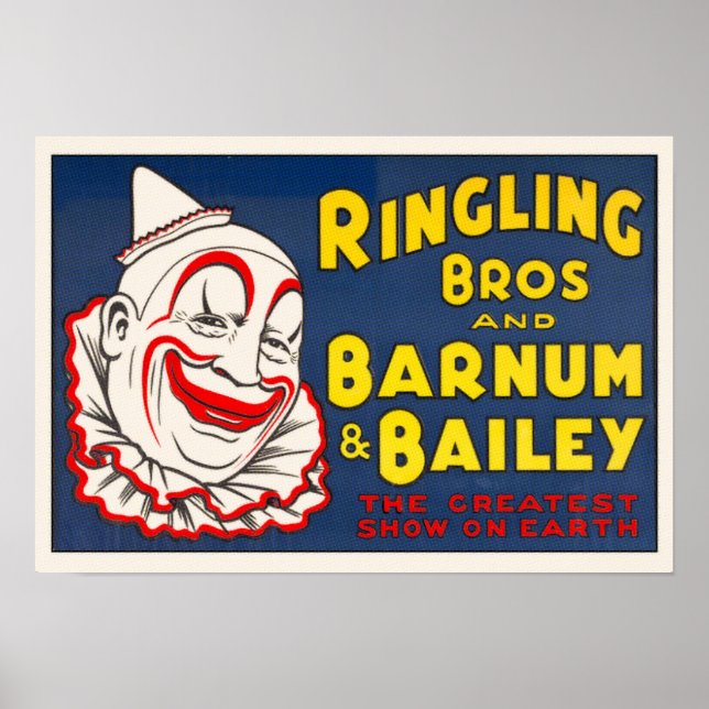 Ringling Bros Circus Clown Poster (Framsidan)