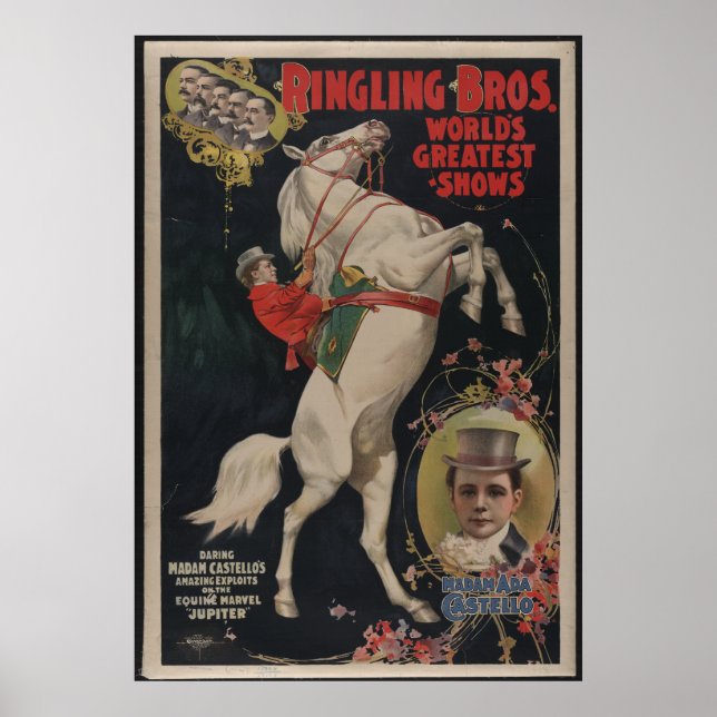 Ringling Bros Circus Vintage affisch (Framsidan)