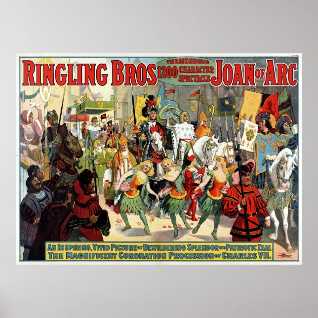 Ringling Bros. fantastiska 1 200 tecken spektakel Poster (Framsidan)