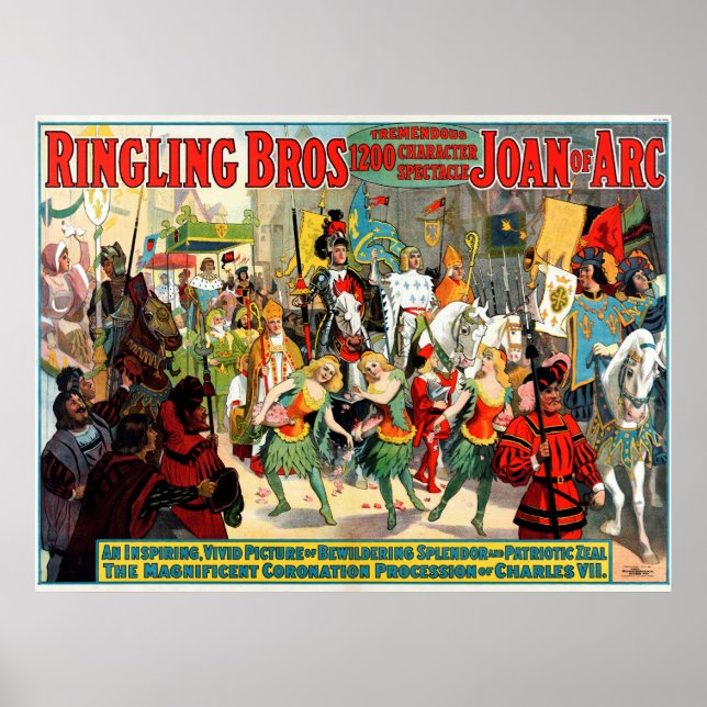 Ringling Bros: Joan of Arc Poster (Framsidan)