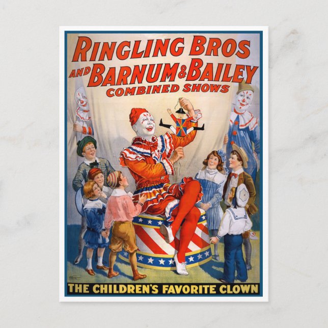 Ringling Bros och Barnum & Bailey Circus Poster Vykort (Framsida)