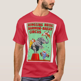 Ringling Bros och Barnum Bailey Circus Vintage Pos T Shirt