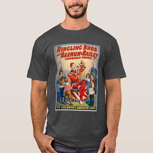 Ringling Bros och Barnum & Bailey Cirkus Affisch T Shirt (Framsida)