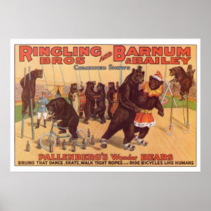 Ringling Bros. Under uthärdar annonsering20-tal Poster