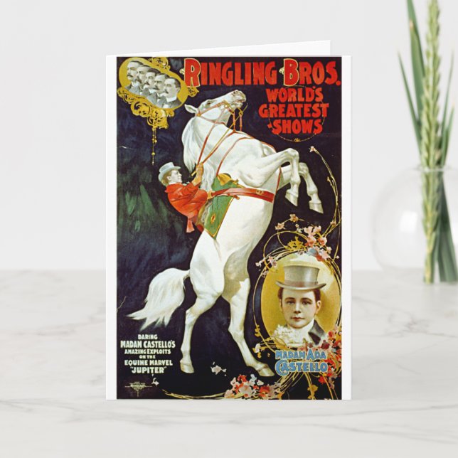 Ringling Bros. VärldsmästareShows Kort (Framsida)