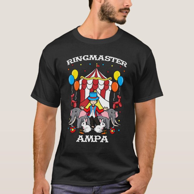 Ringmaster Ampa Circus Event Staff Ringleader Gran T Shirt (Framsida)