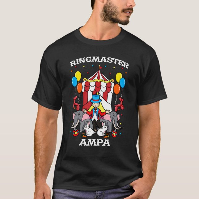 Ringmaster Ampa Circus, händelseledare Gran T Shirt (Framsida)