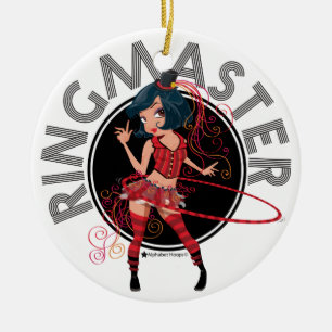 Ringmaster-Brunett: Prydnadar Julgransprydnad Keramik