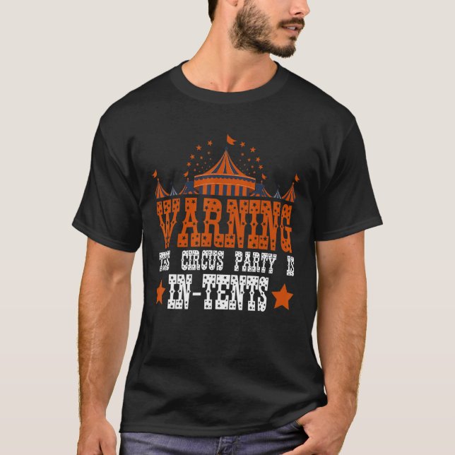 Ringmaster Circus Birthday för en Circus Party Gue T Shirt (Framsida)