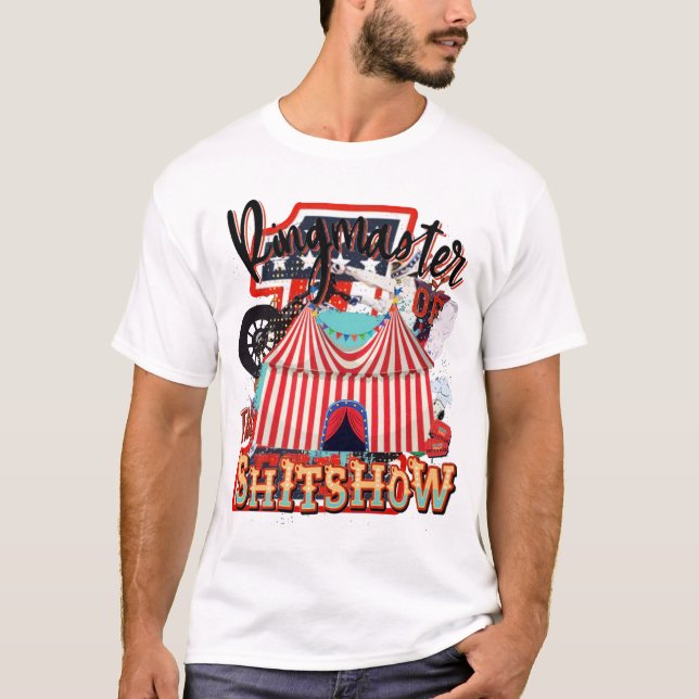 Ringmaster för Shitshow Whitte Unisex T-Shirt F (Framsida)