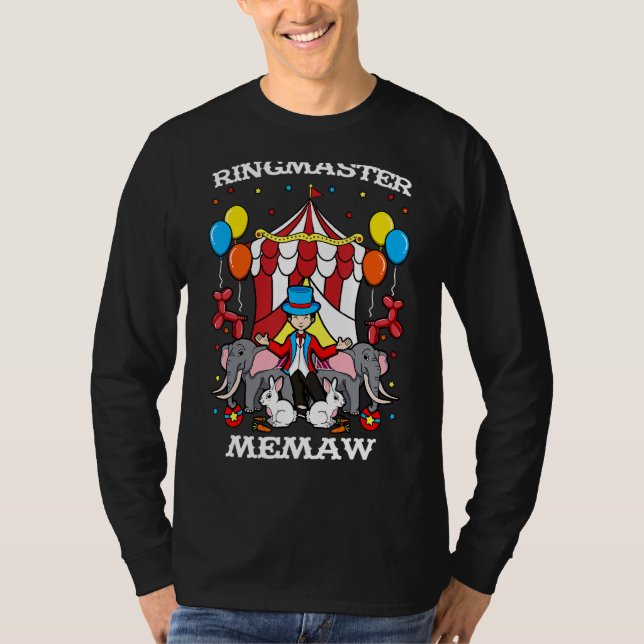 Ringmaster Memaw Circus, händelseledare Gra T Shirt (Framsida)