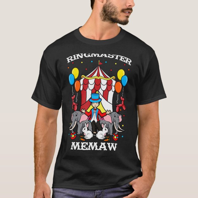 Ringmaster Memaw Circus, händelseledare Gra T Shirt (Framsida)