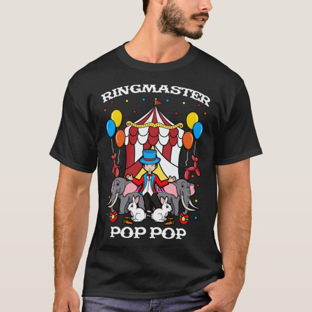 Ringmaster Pop Circus-händelsledare G T Shirt (Framsida)