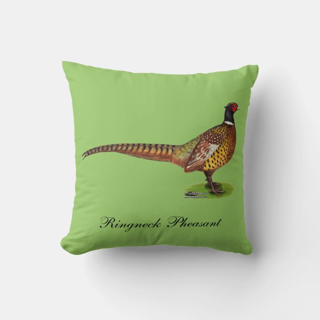 Ringnacken Pheasant Tupp Kudde (Framsida)