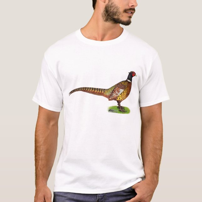 Ringnacken Pheasant Tupp T Shirt (Framsida)