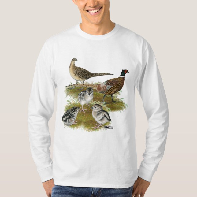 Ringneck Pheasantfamilj Tee (Framsida)