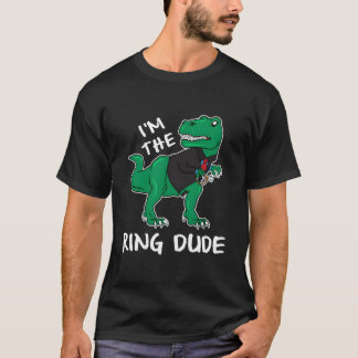 Ringpojken för familjens bröllop Py T Rex Shirt