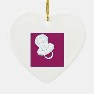 Ringpop Julgransprydnad Keramik